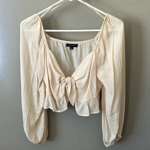 Long Sleeve w/ tie front